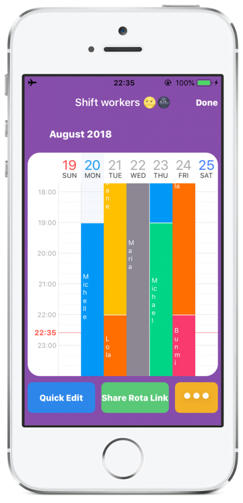Simple Rota Maker. Create and Share Rosters Easy